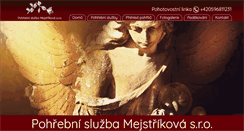 Desktop Screenshot of pohrebnisluzba-mejstrikova.cz